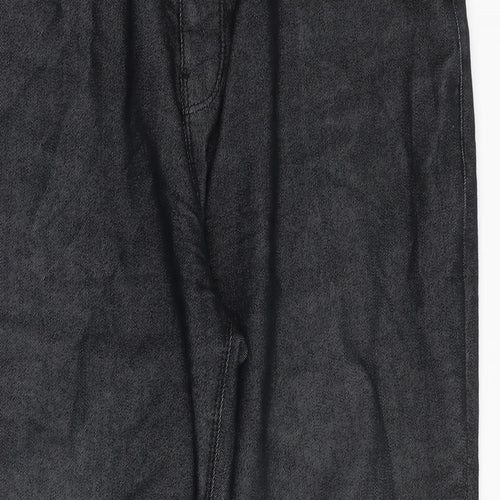NEXT Mens Grey Cotton Straight Jeans Size 36 in Regular Button