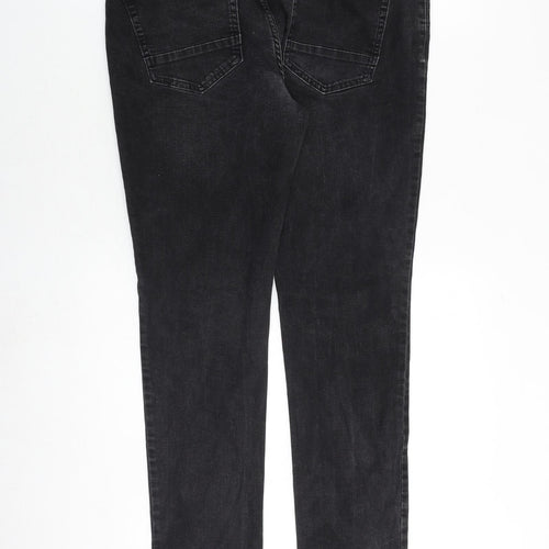 NEXT Mens Black Cotton Skinny Jeans Size 36 in Slim Button