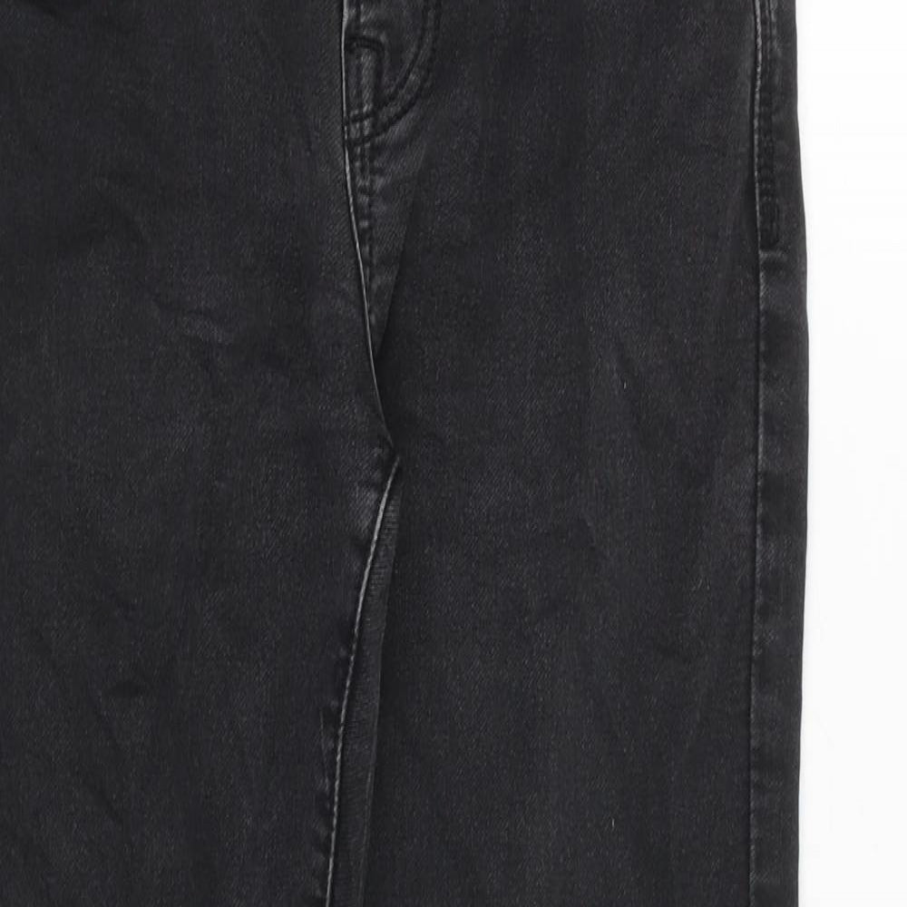 NEXT Mens Grey Cotton Straight Jeans Size 26 in Slim Zip