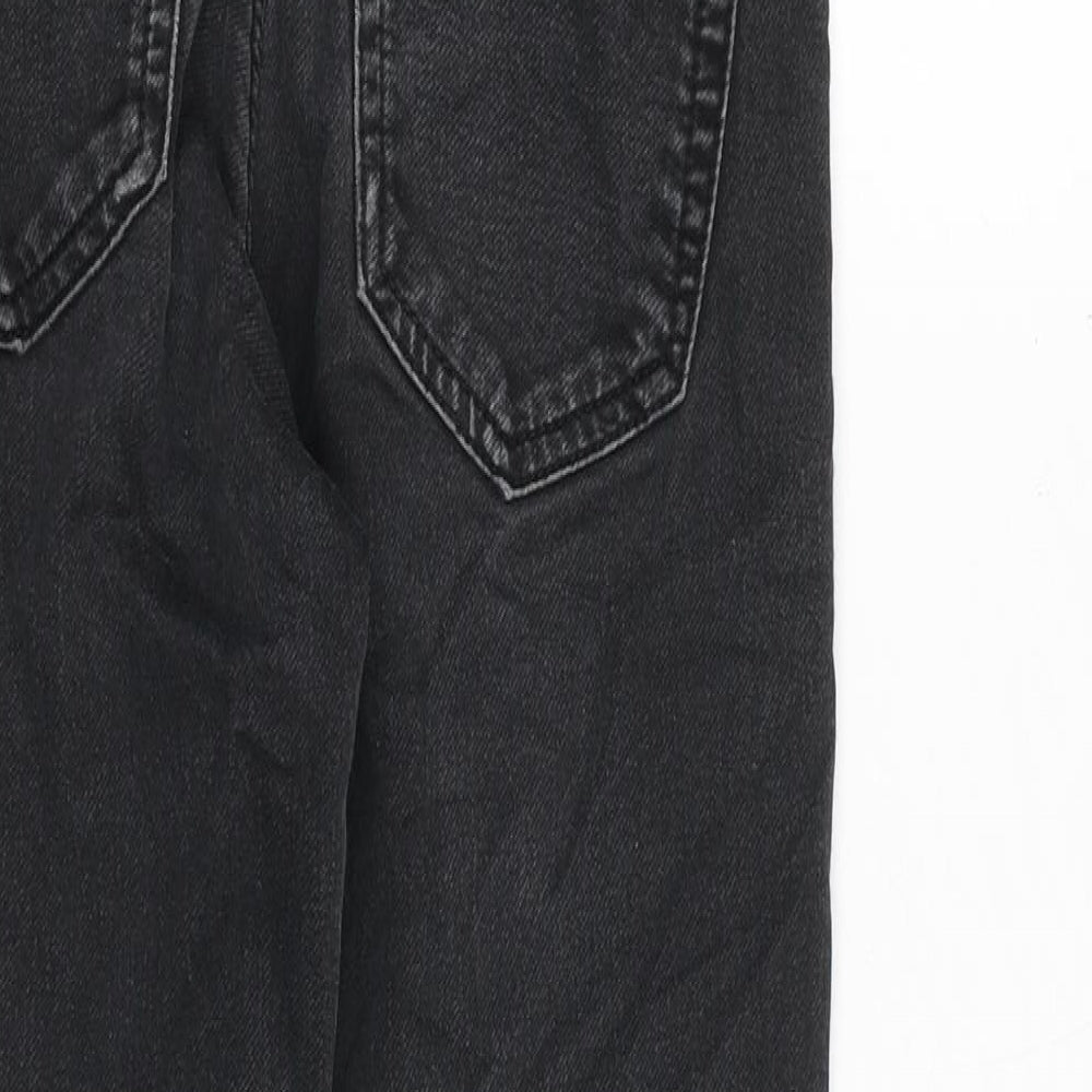 NEXT Mens Grey Cotton Straight Jeans Size 26 in Slim Zip