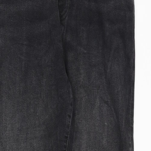 NEXT Mens Grey Cotton Straight Jeans Size 30 in Slim Zip