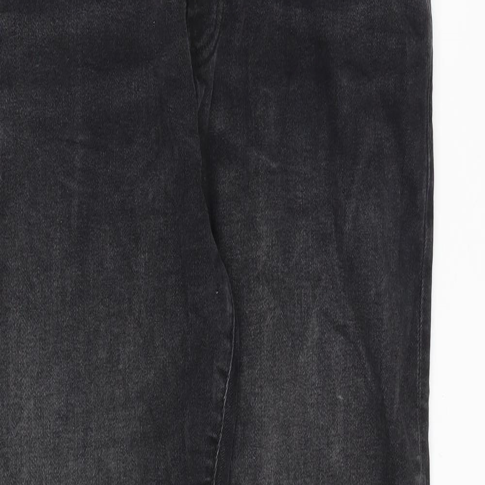 NEXT Mens Grey Cotton Straight Jeans Size 30 in Slim Zip