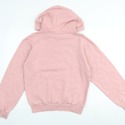 H&M Girls Pink Cotton Pullover Hoodie Size 15 Years Pullover - NYC