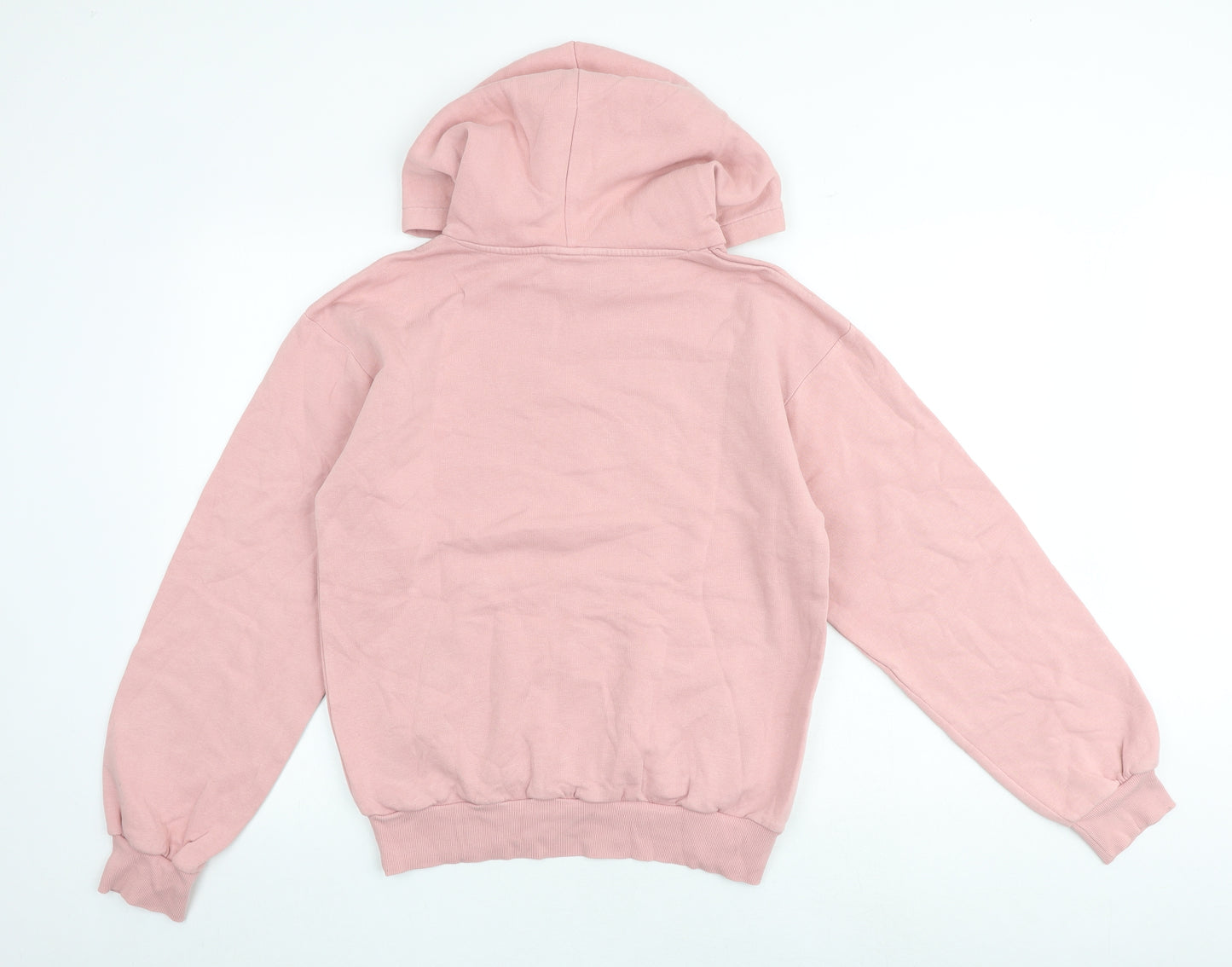H&M Girls Pink Cotton Pullover Hoodie Size 15 Years Pullover - NYC