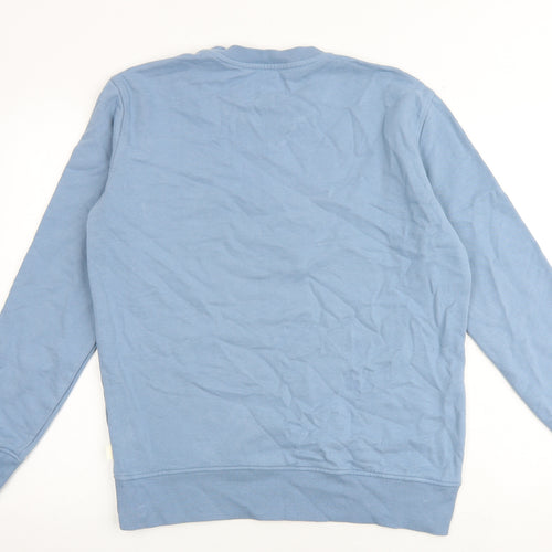 Marks and Spencer Mens Blue Cotton Pullover Sweatshirt Size M