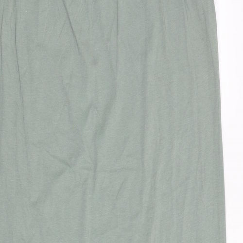 Marks and Spencer Womens Green Solid 100% Cotton Top Dress Size 10