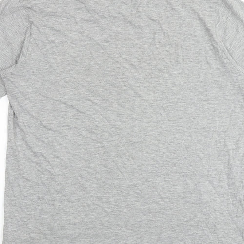 ellesse Mens Grey Cotton T-Shirt Size L Round Neck