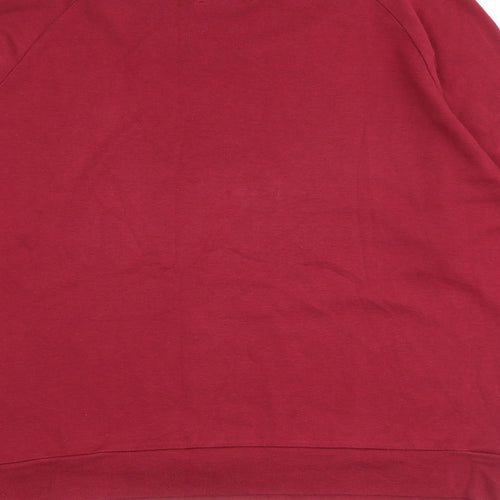 Hush Womens Red 100% Cotton Pullover Sweatshirt Size XS Pullover - Boat Neck