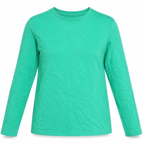 Dunnes Stores Womens Green 100% Cotton Basic T-Shirt Size XS Round Neck
