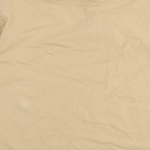 Cotton Traders Mens Brown Cotton Polo Size M Collared Button