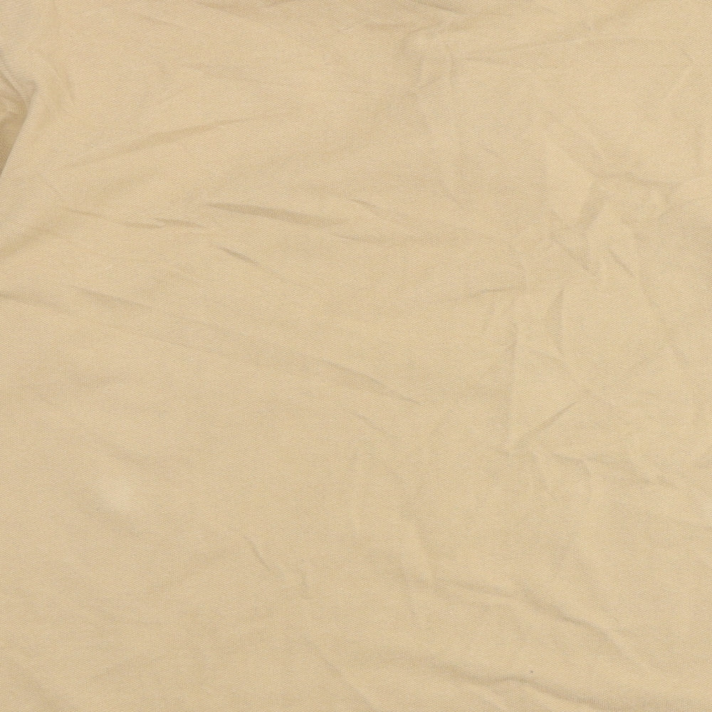 Cotton Traders Mens Brown Cotton Polo Size M Collared Button