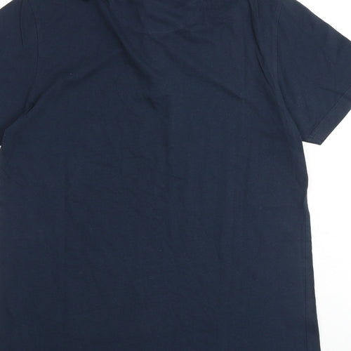 Brave Soul Mens Black Cotton Polo Size M Collared