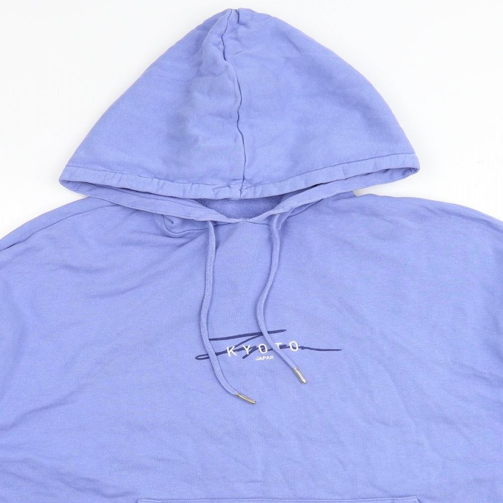 ASOS Mens Blue Cotton Pullover Hoodie Size S - Kyoto Japan