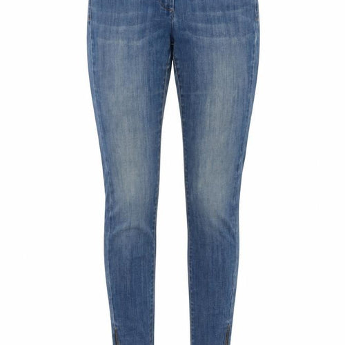 Marks and Spencer Womens Blue Cotton Skinny Jeans Size 6 L29 in Regular Button