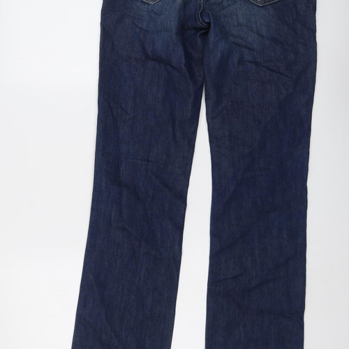 Mavi Womens Blue Cotton Straight Jeans Size 28 in L34 in Regular Button