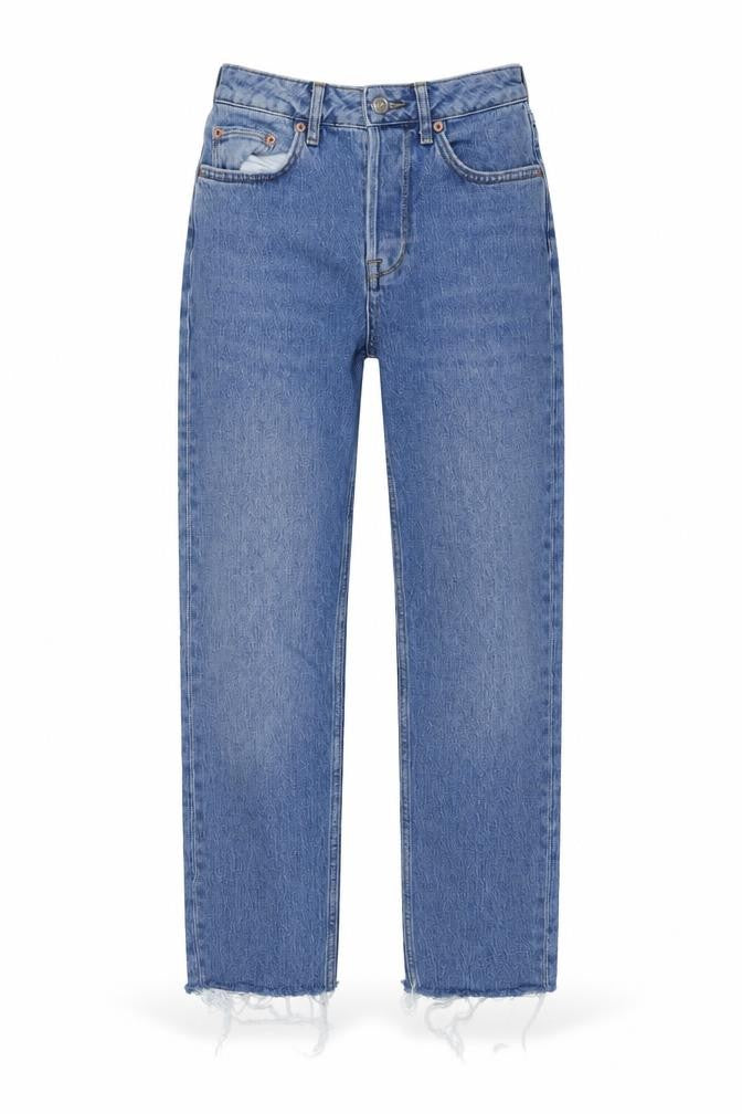 BDG Womens Blue Cotton Straight Jeans Size 27 in L25 in Regular Button