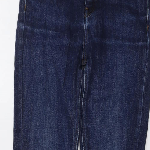 River Island Womens Blue Cotton Skinny Jeans Size 6 L24 in Regular Button