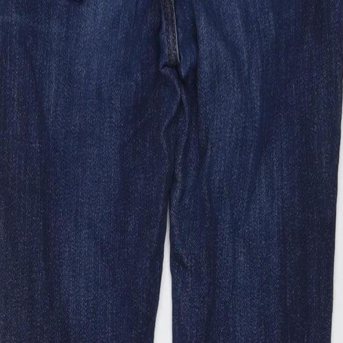 River Island Womens Blue Cotton Skinny Jeans Size 6 L24 in Regular Button