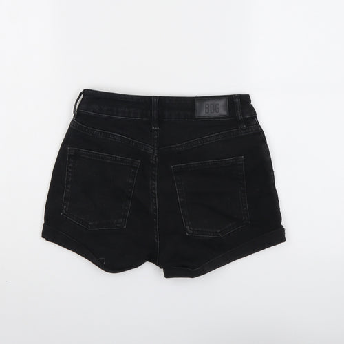 BDG Womens Black Cotton Hot Pants Shorts Size 26 in L3 in Regular Button