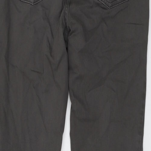 Marks and Spencer Womens Grey Cotton Skinny Jeans Size 12 L27 in Regular Button