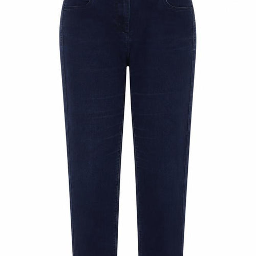 Marks and Spencer Womens Blue Cotton Straight Jeans Size 10 L23 in Regular Button