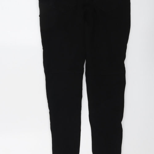 H&M Womens Black Cotton Skinny Jeans Size 6 L26 in Regular Button