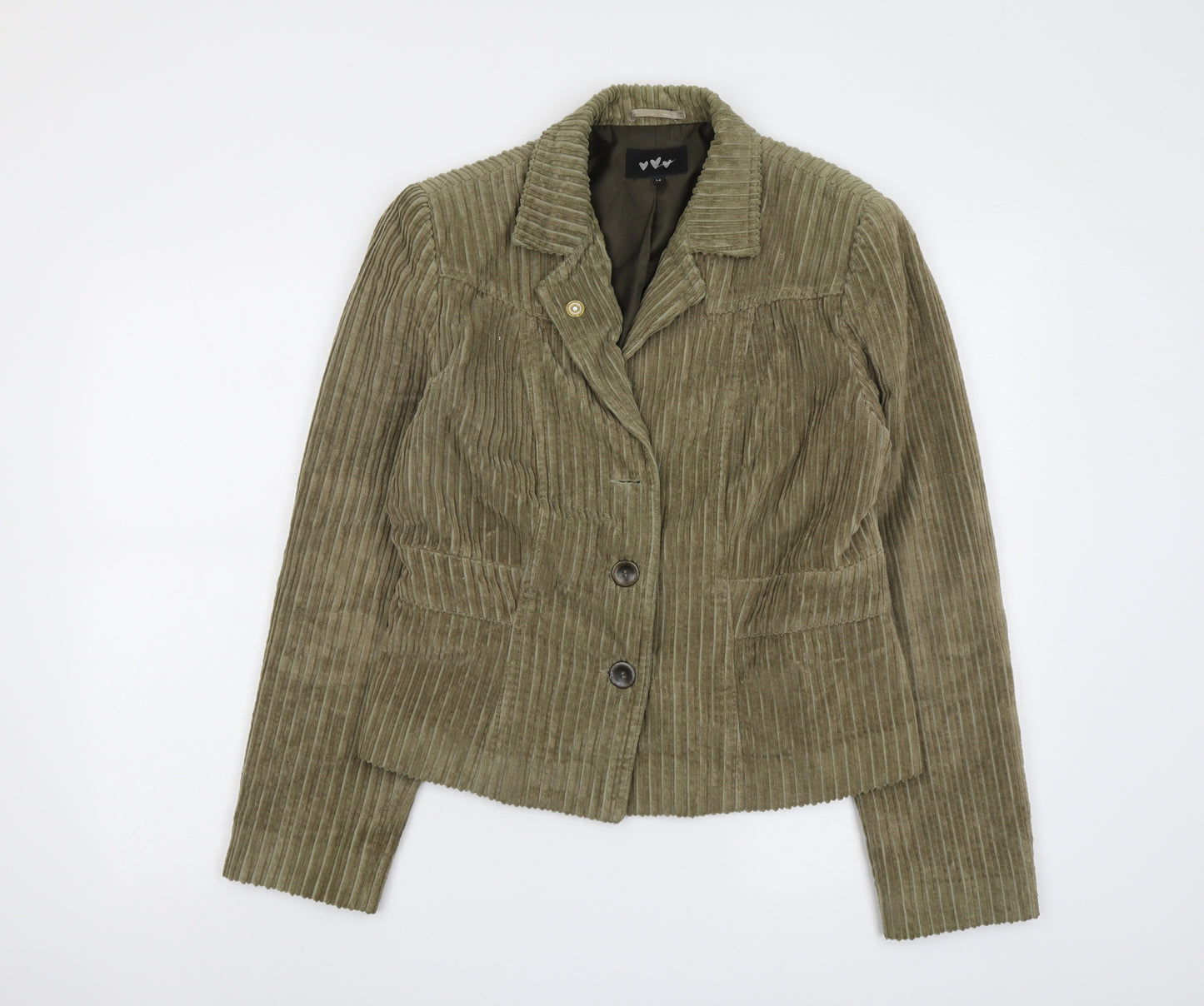 Per Una Womens Brown Jacket Blazer Size 14 Button