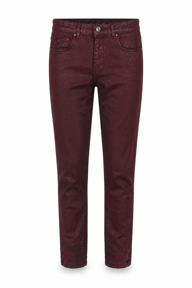 Zara Womens Red Cotton Skinny Jeans Size 8 L28 in Regular Button