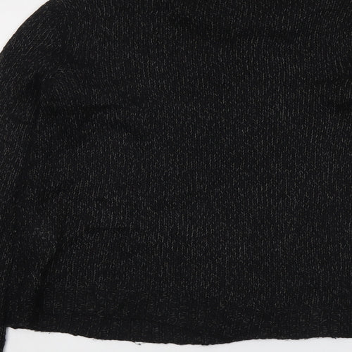 VERO MODA Womens Black Mock Neck Acrylic Pullover Jumper Size S