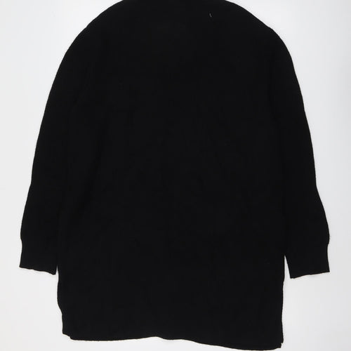 Marks and Spencer Womens Black V-Neck Viscose Cardigan Jumper Size 14