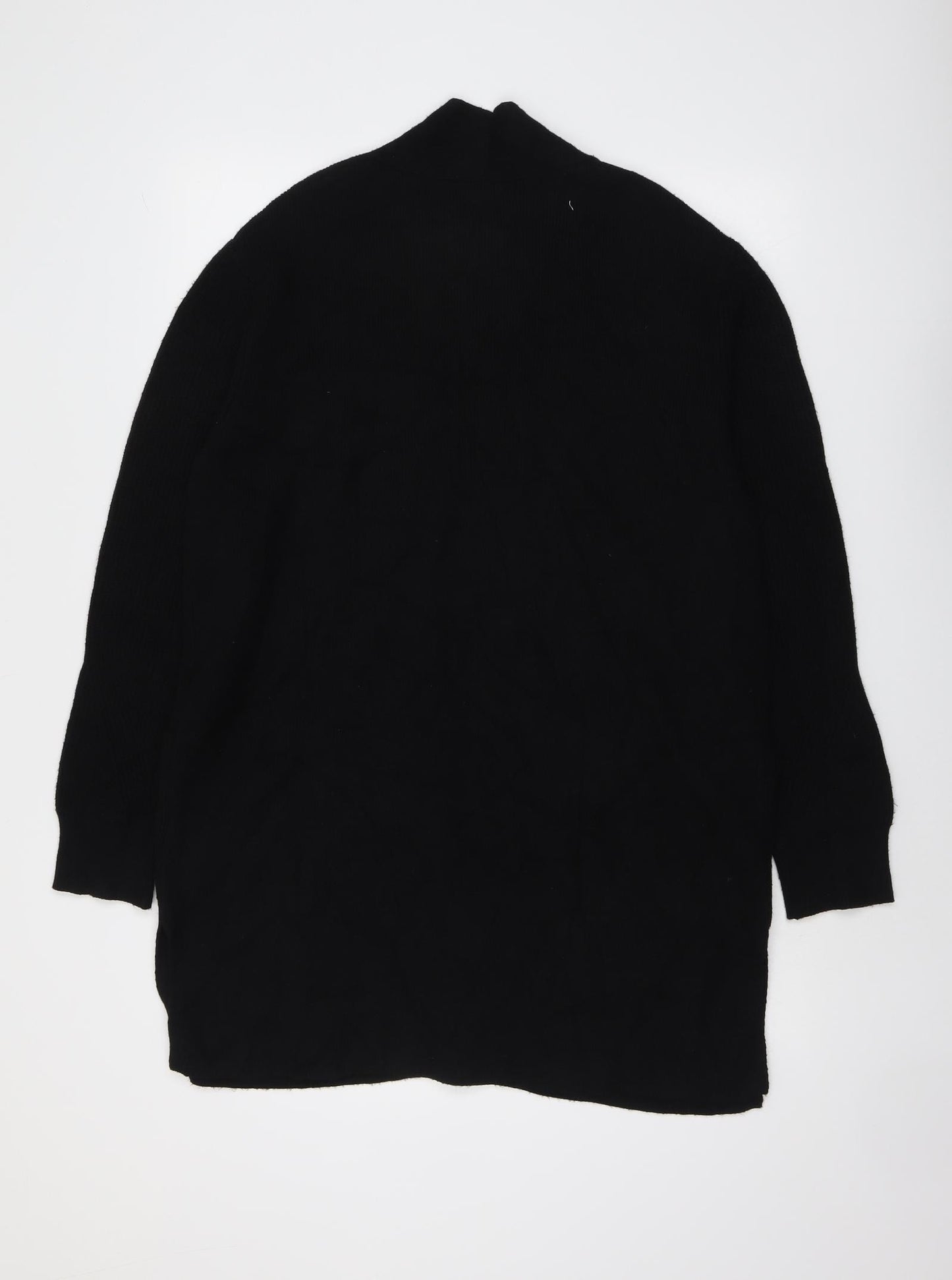 Marks and Spencer Womens Black V-Neck Viscose Cardigan Jumper Size 14