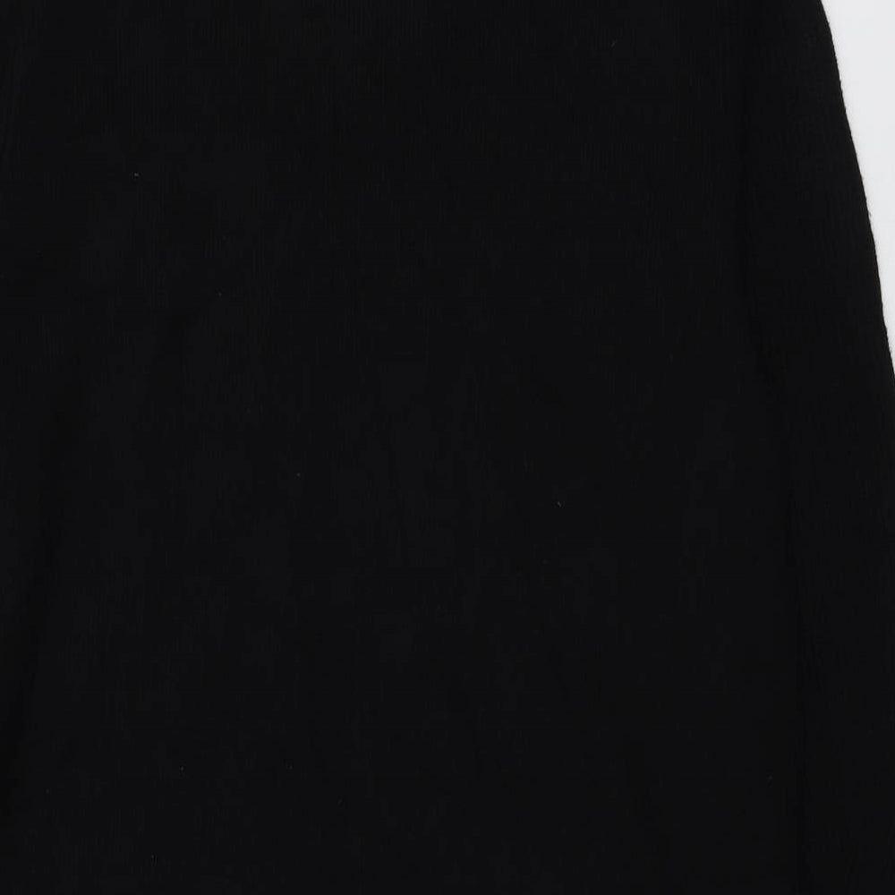 Marks and Spencer Womens Black V-Neck Viscose Cardigan Jumper Size 14