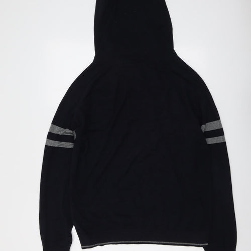 Armani Exchange Mens Blue Round Neck Cotton Pullover Jumper Size L Long Sleeve