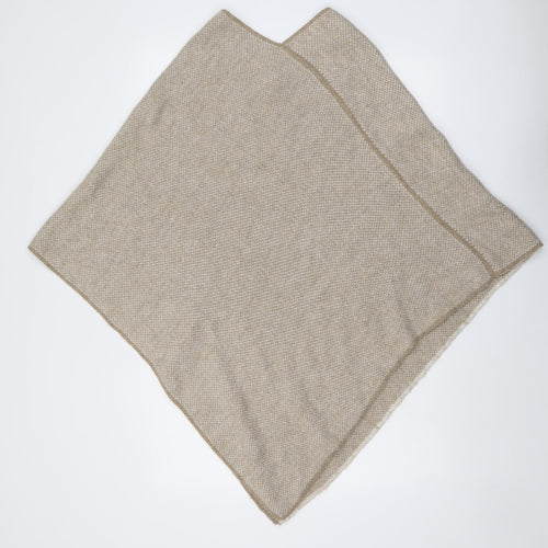 Fantasie Terrene Womens Beige V-Neck Acetate Pullover Jumper One Size - Poncho