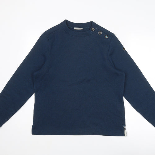 Craghoppers Womens Blue Crew Neck Polyester Pullover Jumper Size 14