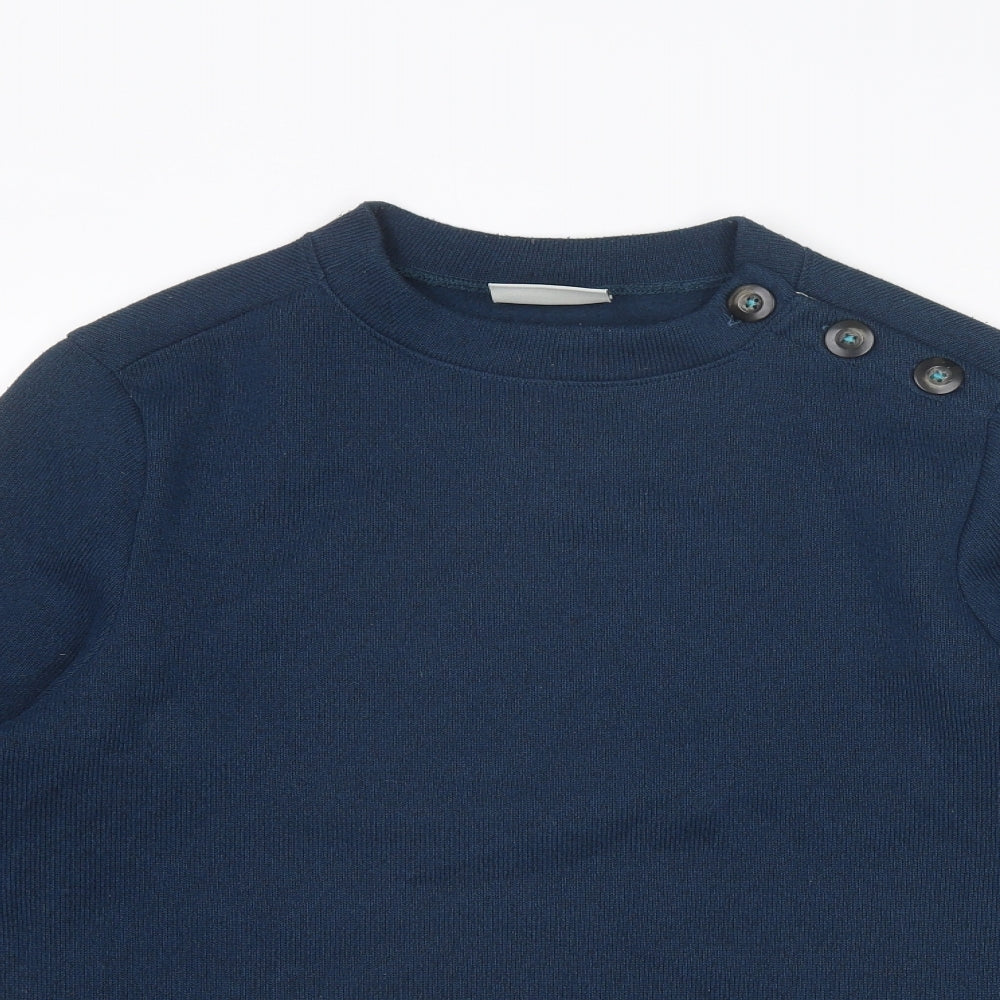 Craghoppers Womens Blue Crew Neck Polyester Pullover Jumper Size 14