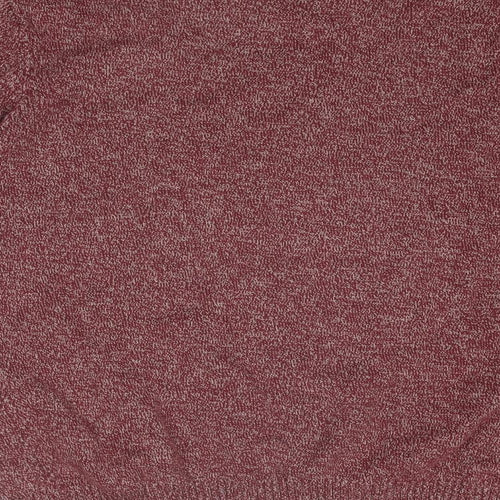 Maine New England Mens Red Round Neck Cotton Pullover Jumper Size XL Long Sleeve