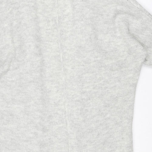 Monsoon Womens Grey Collared Acrylic Cardigan Jumper Size S