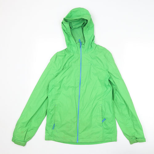 Mountain Warehouse Boys Green Windbreaker Jacket Size 13 Years Zip