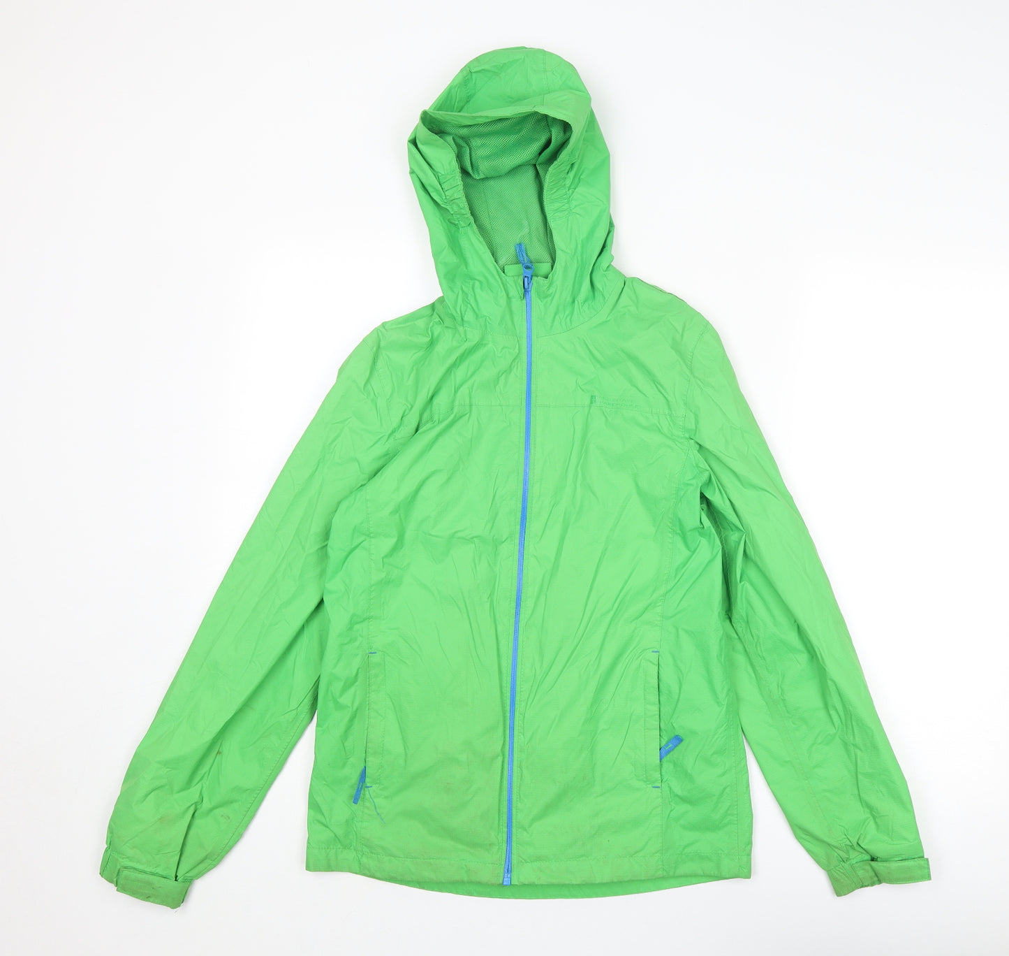 Mountain Warehouse Boys Green Windbreaker Jacket Size 13 Years Zip