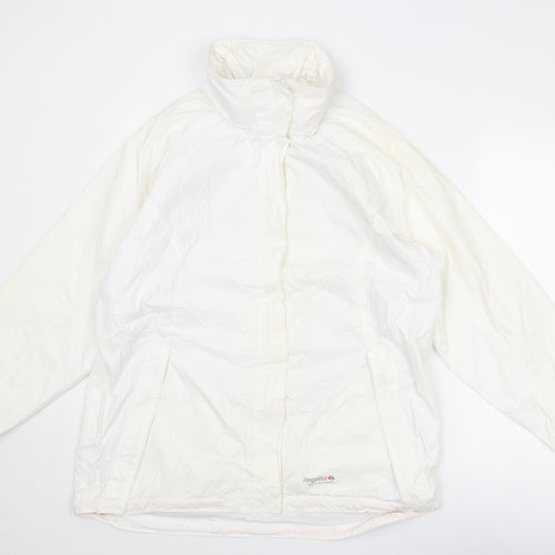 Regatta Womens White Windbreaker Jacket Size 16 Zip