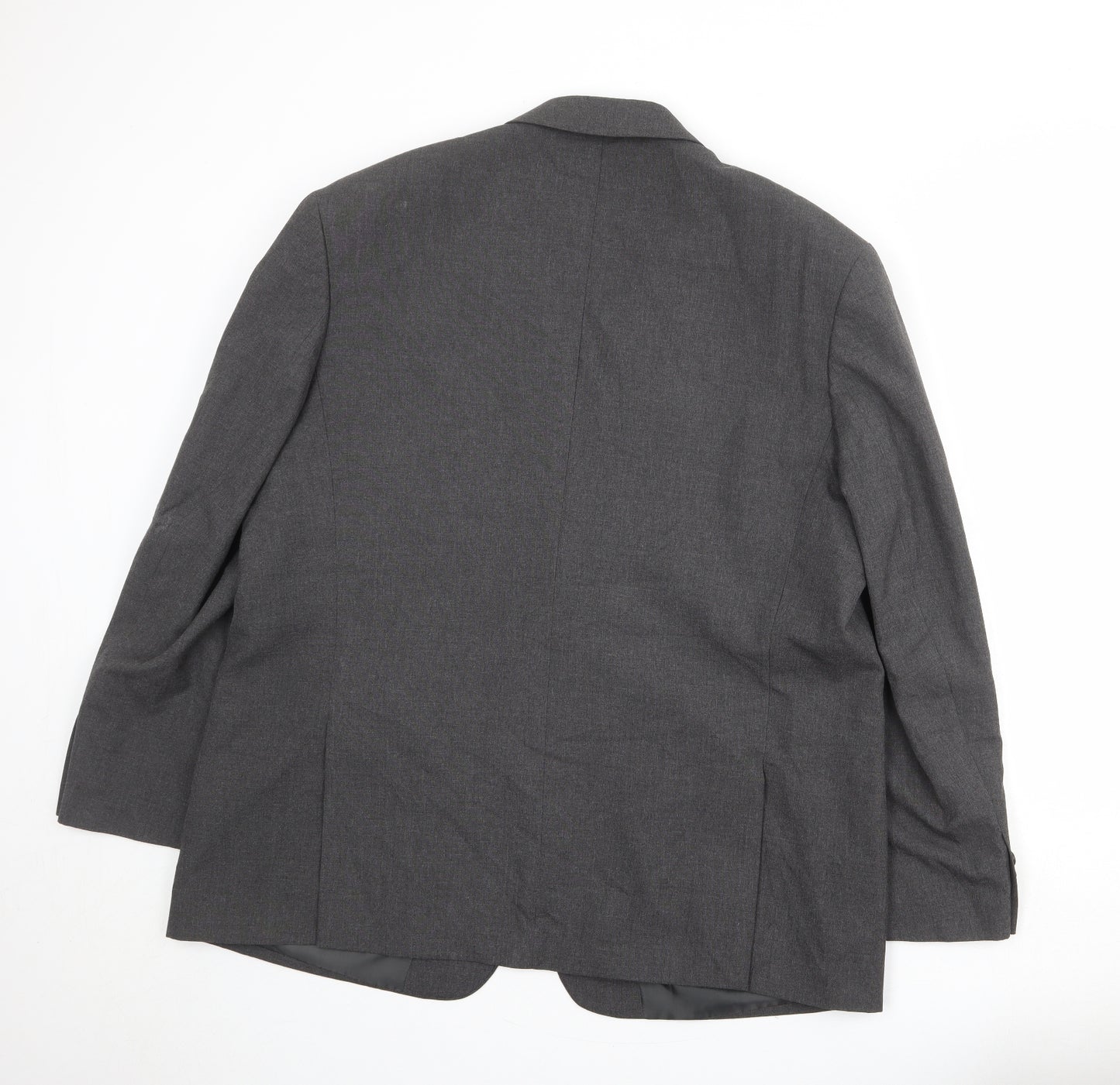 The Fitting Room Mens Grey Polyester Jacket Suit Jacket Size 48 Regular