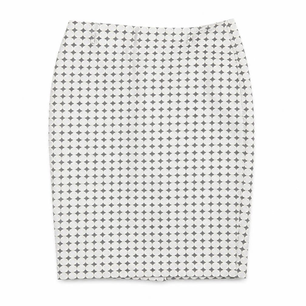 Marks and Spencer Womens Multicoloured Geometric Polyester Straight & Pencil Skirt Size 14 Zip
