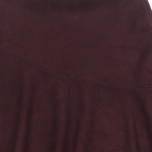 NEXT Womens Purple Polyester Swing Skirt Size 8 Zip