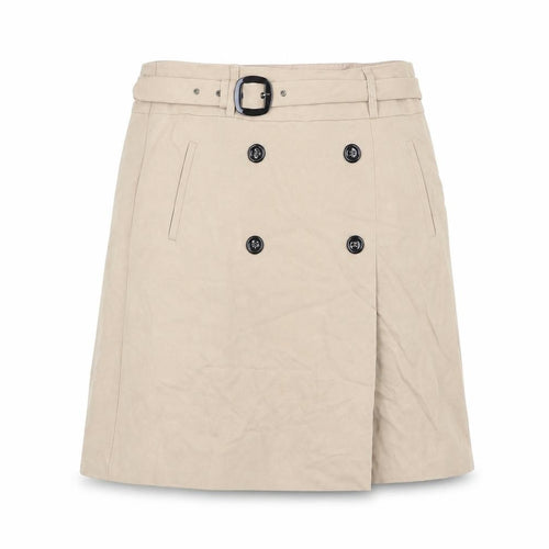 Gerry Weber Womens Beige Polyester A-Line Skirt Size 30 in Zip - Belt included