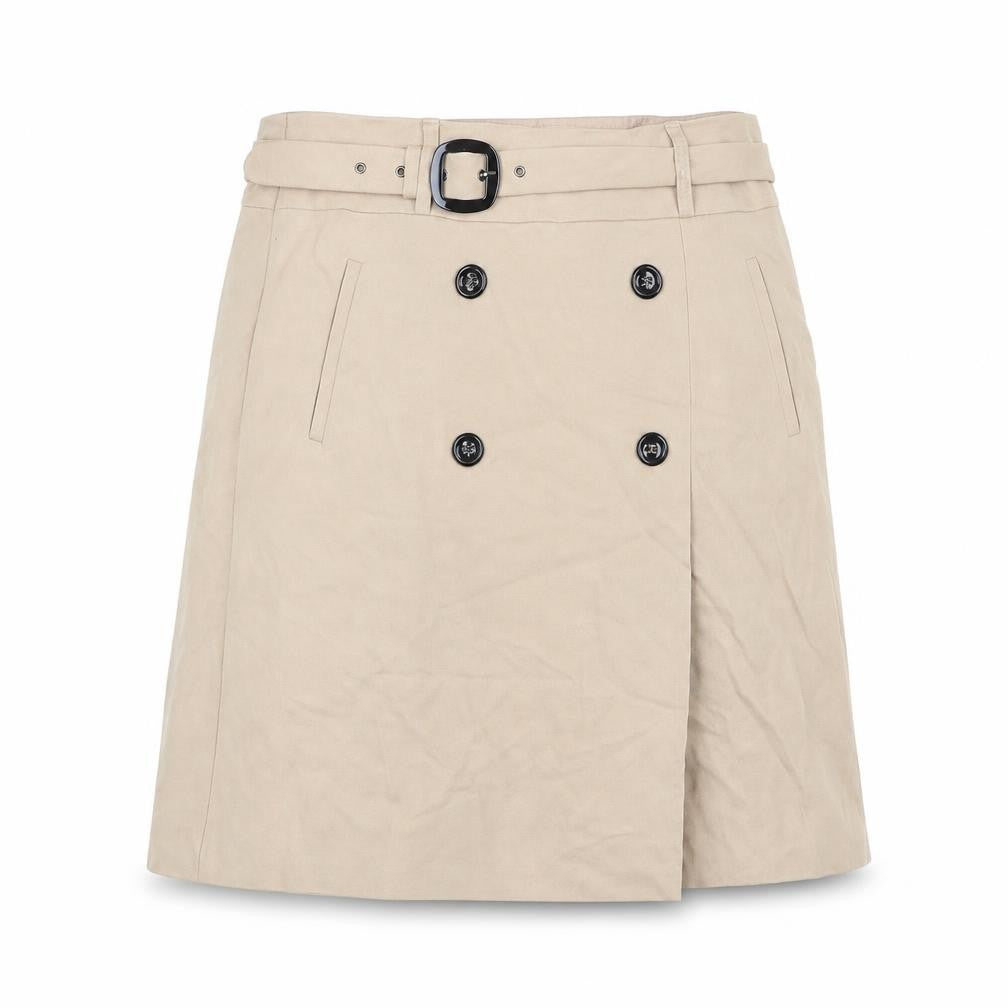 Gerry Weber Womens Beige Polyester A-Line Skirt Size 30 in Zip - Belt included