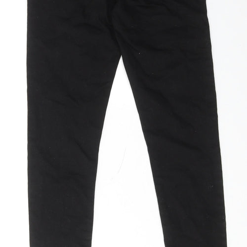New Look Womens Black Cotton Skinny Jeans Size 8 Regular Zip