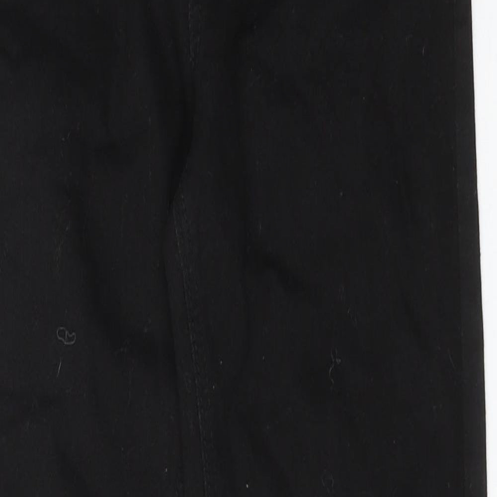 New Look Womens Black Cotton Skinny Jeans Size 8 Regular Zip
