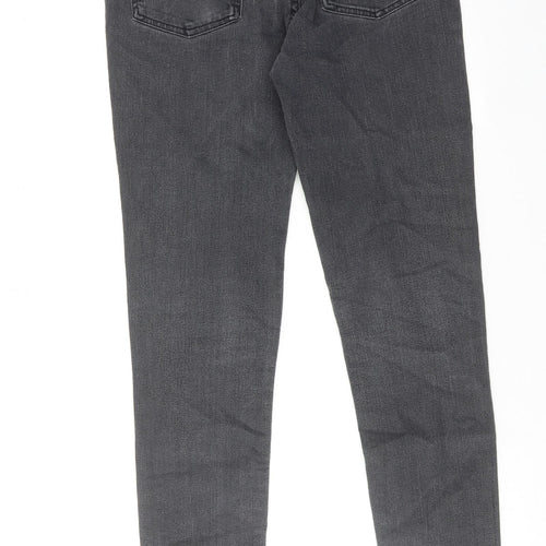 H&M Mens Grey Cotton Skinny Jeans Size 28 in Regular Zip