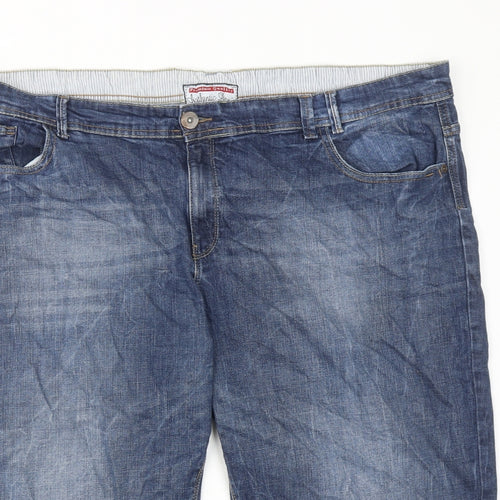 NEXT Womens Blue Cotton Bermuda Shorts Size 24 Regular Zip